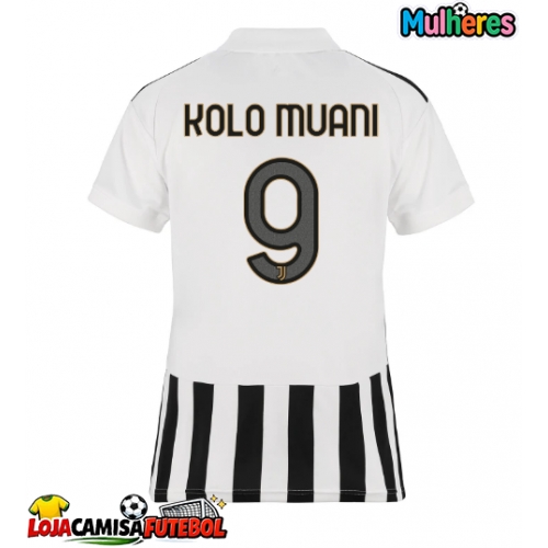 Camisa de Futebol Juventus Randal Kolo Muani #9 Equipamento Principal Mulheres 2026-27 Manga Curta